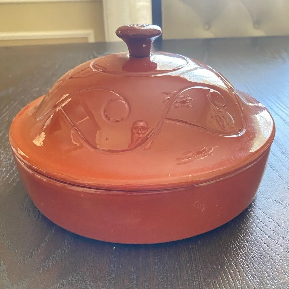 Wieland Ware Terracotta Orange Ceramic Lid - BRAND NEW
